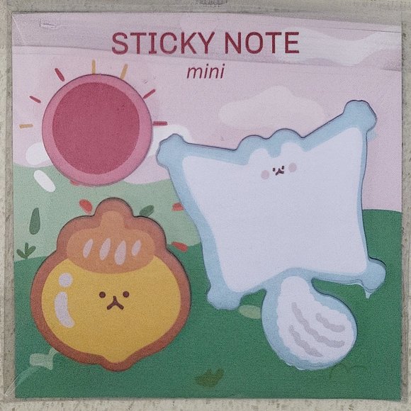 Kawaii Acorn & Squirrel sticky note memo pad notepad - Picture 1 of 1